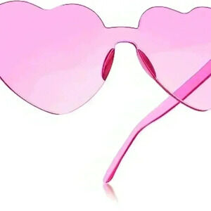 1 Pairs Heart Shaped Sunglasses for Women